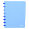 Atoma Trendy cahier ligné A5 72 feuilles - bleu transparent