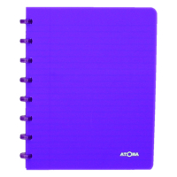 Atoma Trendy cahier ligné A5 72 feuilles - violet transparent 4135606 405223