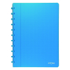 Atoma Trendy cahier quadrillé A4 72 feuilles (4 x 8 mm) - turquoise transparent
