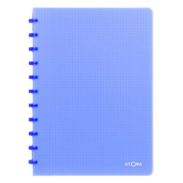 Atoma Trendy cahier quadrillé A4 72 feuilles (5 mm) - bleu transparent 4137302 405240 - 1