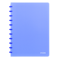 Atoma Trendy cahier quadrillé A4 72 feuilles (5 mm) - bleu transparent 4137302 405240