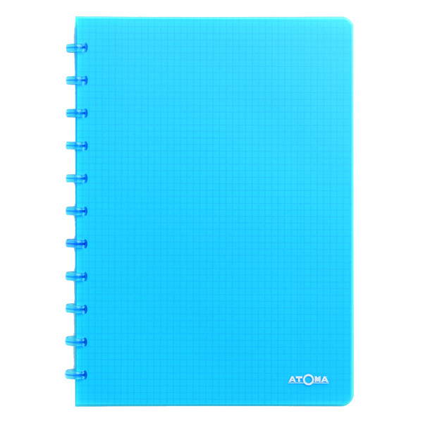 Atoma Trendy cahier quadrillé A4 72 feuilles (5 mm) - turquoise transparent 4137308 405244 - 1