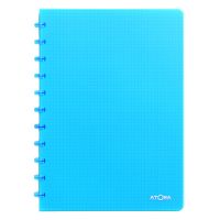 Atoma Trendy cahier quadrillé A4 72 feuilles (5 mm) - turquoise transparent 4137308 405244