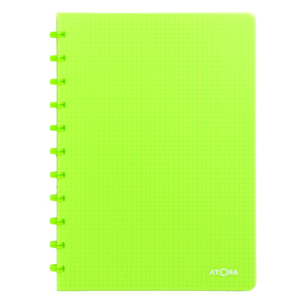 Atoma Trendy cahier quadrillé A4 72 feuilles (5 mm) - vert transparent 4137303 405241 - 1