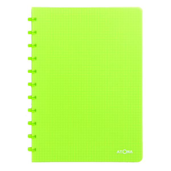 Atoma Trendy cahier quadrillé A4 72 feuilles (5 mm) - vert transparent 405241 - 1