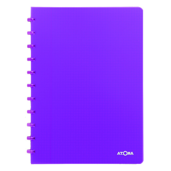 Atoma Trendy cahier quadrillé A4 72 feuilles (5 mm) - violet transparent 4137306 405243 - 1
