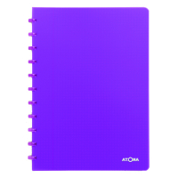 Atoma Trendy cahier quadrillé A4 72 feuilles (5 mm) - violet transparent 4137306 405243