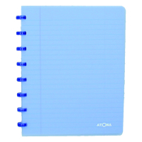 Atoma Trendy cahier quadrillé A5 72 feuilles (4 x 8 mm) - bleu transparent 4136102 405230