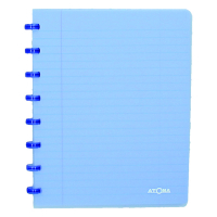 Atoma Trendy cahier quadrillé A5 72 feuilles (4 x 8 mm) - bleu transparent 4136102 405230