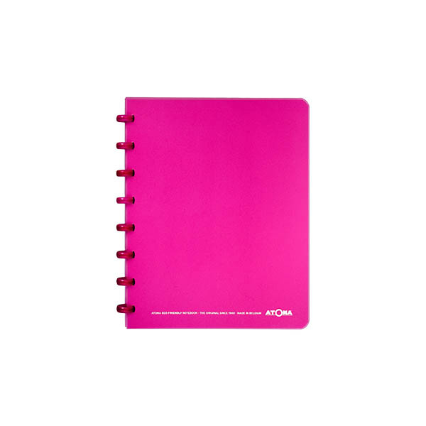 Atoma Trendy cahier quadrillé A5 72 feuilles (4 x 8 mm) - rose 405233 - 1