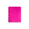 Atoma Trendy cahier quadrillé A5 72 feuilles (4 x 8 mm) - rose