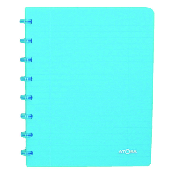 Atoma Trendy cahier quadrillé A5 72 feuilles (4 x 8 mm) - turquoise transparent 4136108 405234 - 1