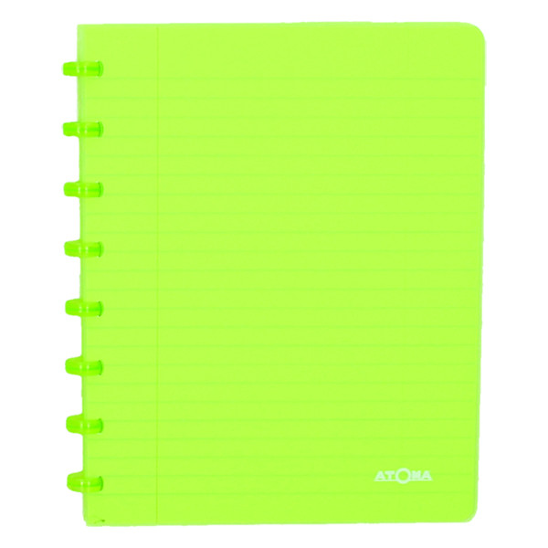 Atoma Trendy cahier quadrillé A5 72 feuilles (4 x 8 mm) - vert transparent 4136103 405231 - 1