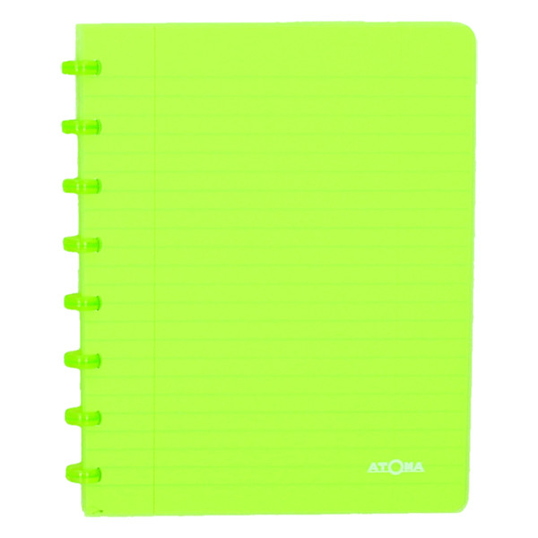 Atoma Trendy cahier quadrillé A5 72 feuilles (4 x 8 mm) - vert transparent 4136103 405231 - 1