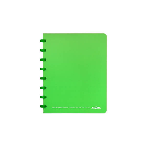 Atoma Trendy cahier quadrillé A5 72 feuilles (4 x 8 mm) - vert transparent 405231 - 1