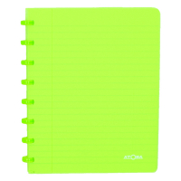 Atoma Trendy cahier quadrillé A5 72 feuilles (4 x 8 mm) - vert transparent 4136103 405231