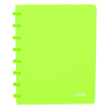 Atoma Trendy cahier quadrillé A5 72 feuilles (5 mm) - vert transparent