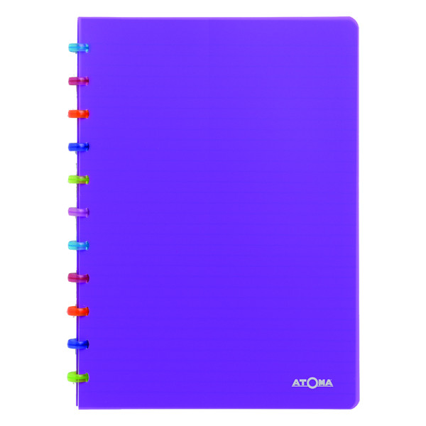 Atoma Tutti Frutti cahier quadrillé A4 72 feuilles (5 mm) - violet transparent 4537306 405277 - 1