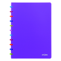 Atoma Tutti Frutti cahier quadrillé A4 72 feuilles (5 mm) - violet transparent 4537306 405277