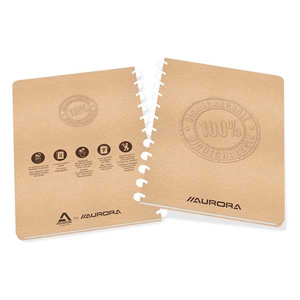 Aurora Adoc Bio cahier ligné A4 72 feuilles - marron 6011.150 330035 - 1