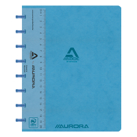 Aurora Adoc cahier ligné avec règle A5 72 feuilles - bleu 3811.741B 330081