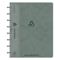 Aurora Adoc cahier ligné avec règle A5 72 feuilles - gris 3811.741GRIS 330080