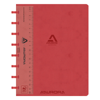 Aurora Adoc cahier ligné avec règle A5 72 feuilles - rouge 3811.741R 330082