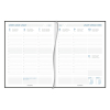 Aurora Business Florence agenda semainier avec division par demi-heure 2026 (1 semaine sur 2 pages) 6 langues - noir 330171 - 2
