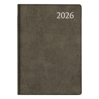 Aurora Classic7 Luna 2026 agenda semainier (1 semaine sur 2 pages) 4 langues - noir 330149