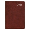 Aurora Classic7 Luna agenda semainier 2026 (1 semaine sur 2 pages) 4 langues - bordeaux 330148 - 1