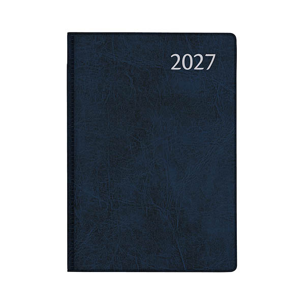 Aurora Classic7 Luna agenda semainier 2027 (1 semaine sur 2 pages) 4 langues - bleu 440150 - 1