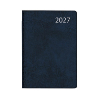 Aurora Classic7 Luna agenda semainier 2027 (1 semaine sur 2 pages) 4 langues - bleu 440150