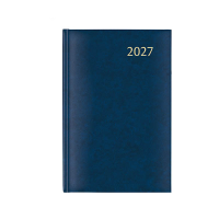 Aurora Daily Florence agenda journalier 2027 avec répartition par demi-heure (1 jour par page) 6 langues - bleu 440137