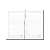 Aurora Daily Florence agenda journalier 2027 avec répartition par demi-heure (1 jour par page) 6 langues - bleu 440137 - 2