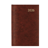 Aurora Daily Florence agenda journalier avec division par demi-heure 2026 (1 jour par page) 6 langues - bordeaux 330138