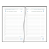 Aurora Daily Florence agenda journalier avec division par demi-heure 2026 (1 jour par page) 6 langues - noir 330139 - 2