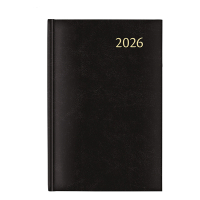 Aurora Daily de Luxe Florence agenda journalier avec division par demi-heure 2026 (1 jour par page) 6 langues - noir 330140