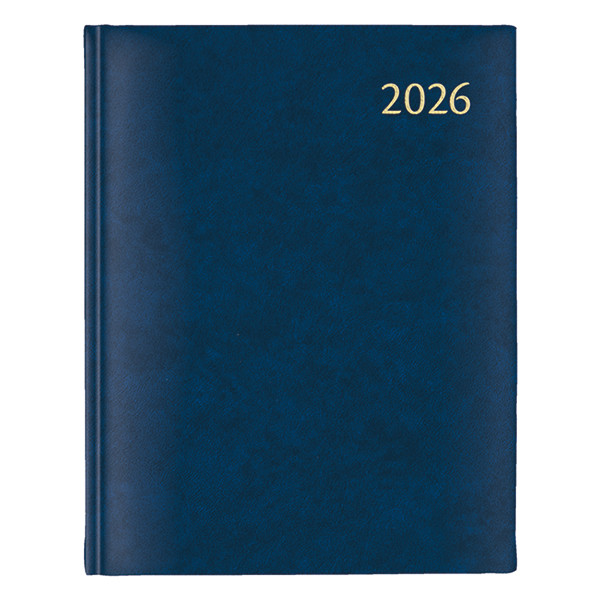 Aurora Largo de Luxe Florence agenda journalier avec division horaire 2026 (1 jour par page) 6 langues - bleu 330135 - 1