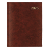 Aurora Largo de Luxe Florence agenda journalier avec division horaire 2026 (1 jour par page) 6 langues - rouge 330136 - 1