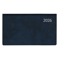 Aurora Novoplan Perl Luna agenda semainier avec division horaire 2026 (1 semaine sur 2 pages) 6 langues - bleu 330154
