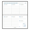 Aurora Novoplan Perl Luna agenda semainier avec division horaire 2026 (1 semaine sur 2 pages) 6 langues - bleu 330154 - 2