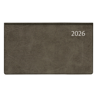 Aurora Novoplan Perl Luna agenda semainier avec division horaire 2026 (1 semaine sur 2 pages) 6 langues - noir 330153