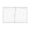 Aurora Plan-A-Week Florence agenda semainier 2027 avec répartition par quart d'heure (1 semaine sur 2 pages) 7 langues - rouge 440133 - 2