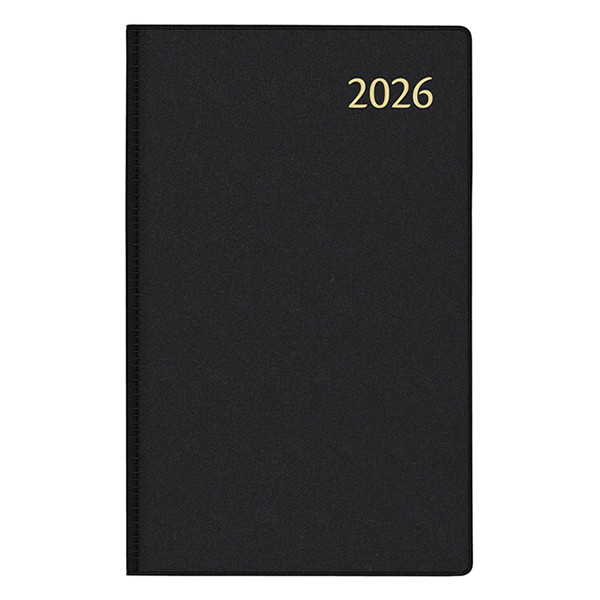 Aurora Technica Quadrillé Seta agenda pour entrepreneur avec division par demi-heure 2026 (1 jour par page) 4 langues - noir 330151 - 1