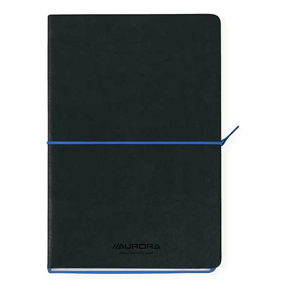 Aurora Tesoro carnet de notes A5 ligné 96 feuilles - noir/bleu 2396TESB 330075 - 1