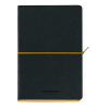Aurora Tesoro carnet de notes A5 ligné 96 feuilles - noir/jaune