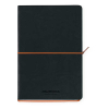 Aurora Tesoro carnet de notes A5 ligné 96 feuilles - noir/orange