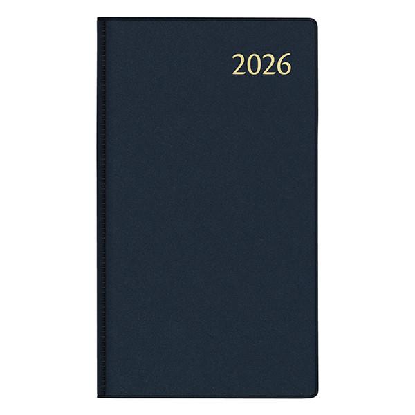Aurora Timeplan Seta 2026 agenda semainier (1 semaine par page) 4 langues - bleu 330167 - 1