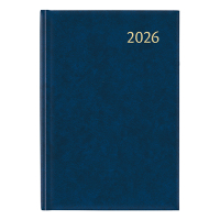 Aurora Universe Florence agenda semainier avec division horaire 2026 (1 semaine sur 2 pages) 6 langues - bleu 330142