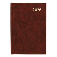 Aurora Universe Florence agenda semainier avec division horaire 2026 (1 semaine sur 2 pages) 6 langues - bordeaux 330143